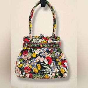 Vera Bradley Purse Alice Poppy Fields Satchel NWOT